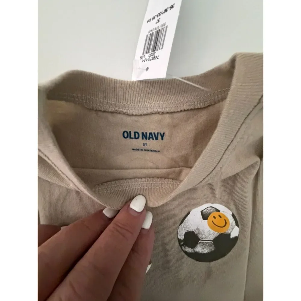 Old Navy 3t tan Playmaker tee